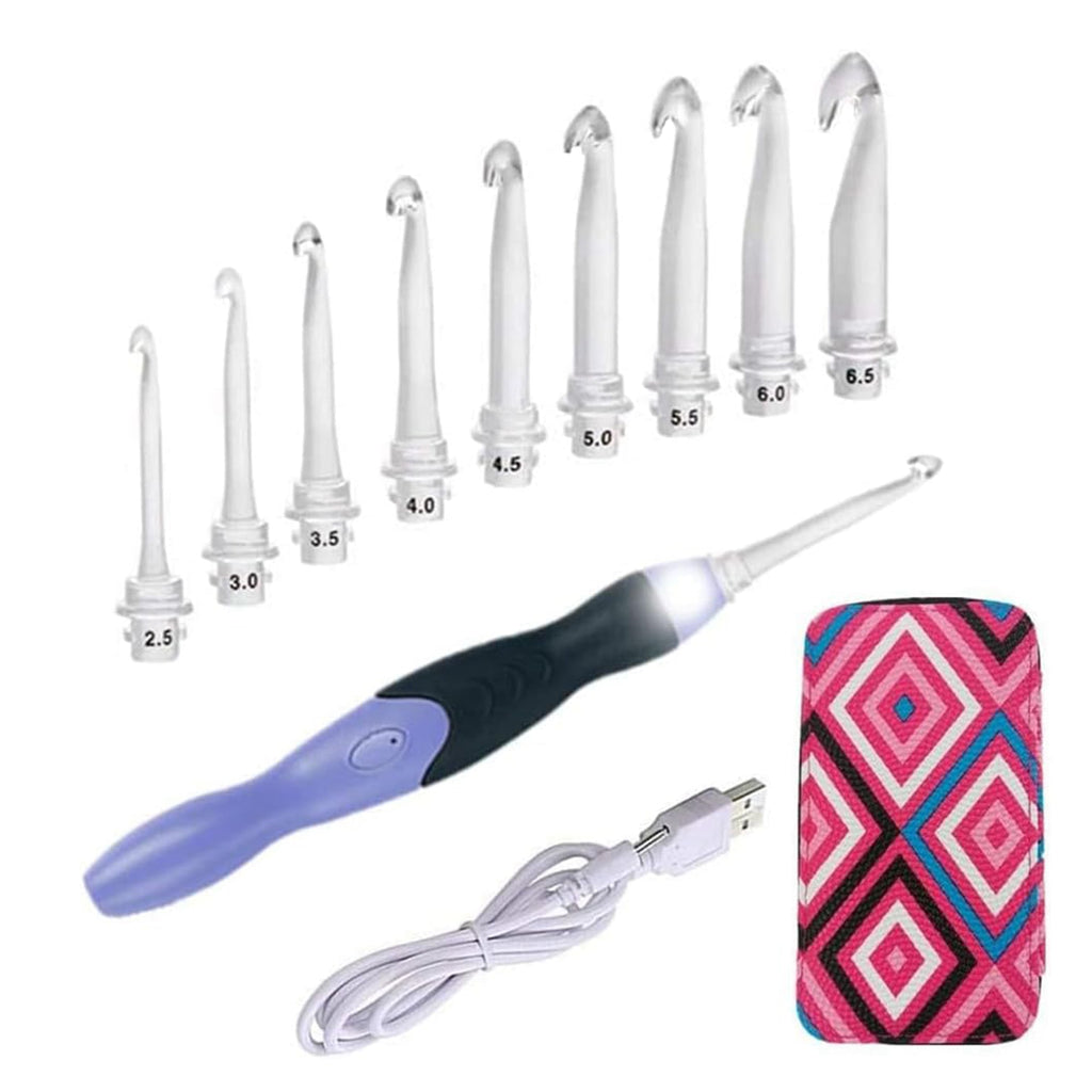 Yarniss Lighted Crochet Hook – LED Tip & USB Recharge