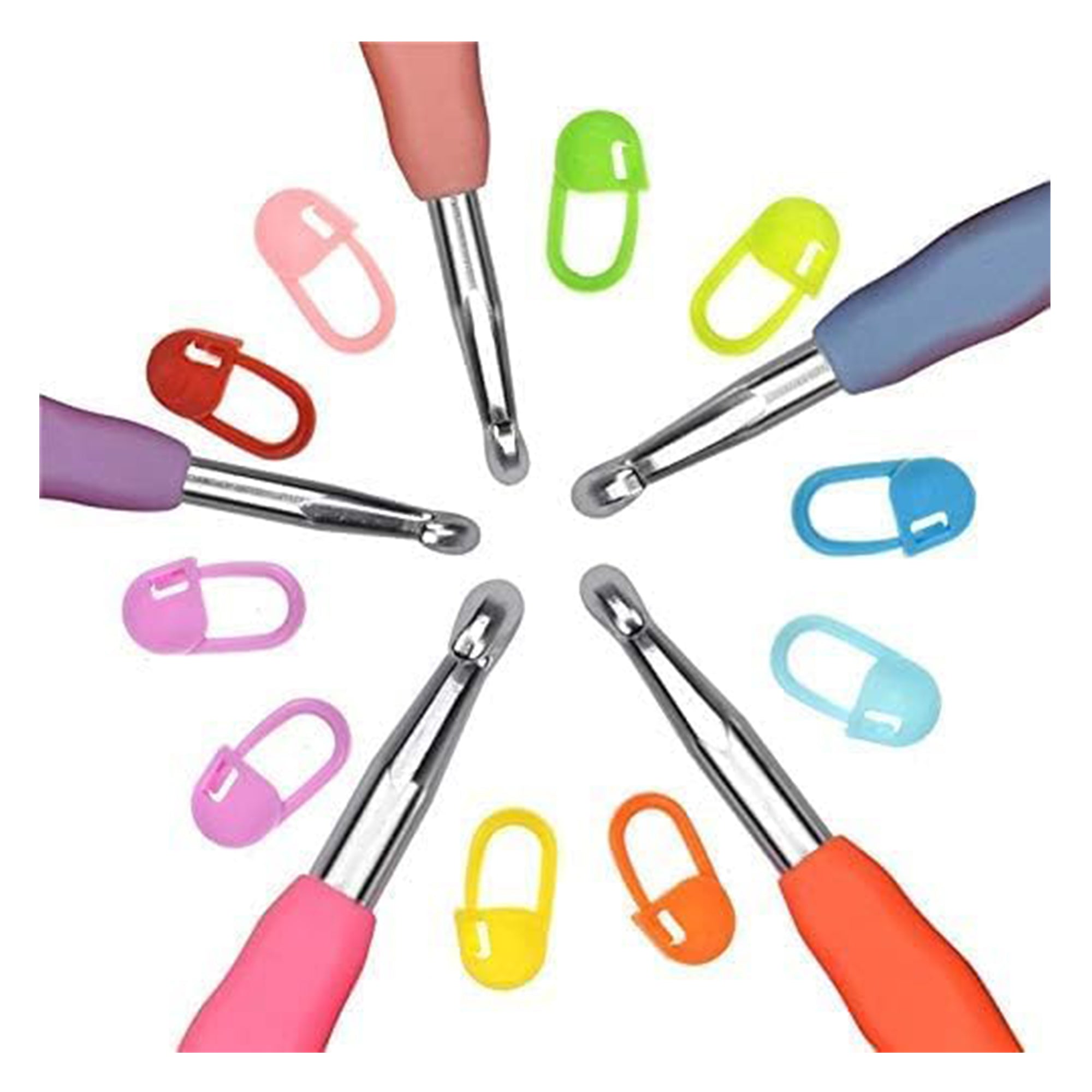 Yarnture Ergonomic Crochet Hooks 6.5-10 mm | Soft-Grip Set (5 Pack)
