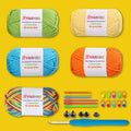 Yarniss Beginner Crochet Yarn – 5-Color Pack with Hook & Tools