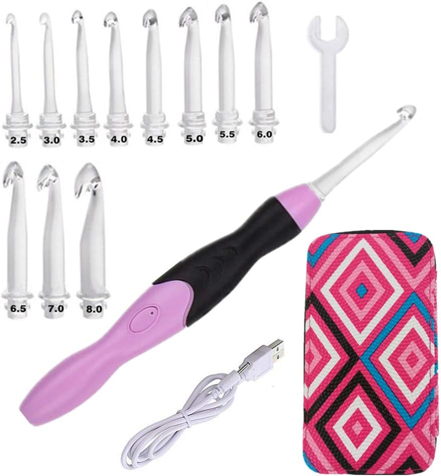 Yarniss Lighted Crochet Hook – LED Tip & USB Recharge