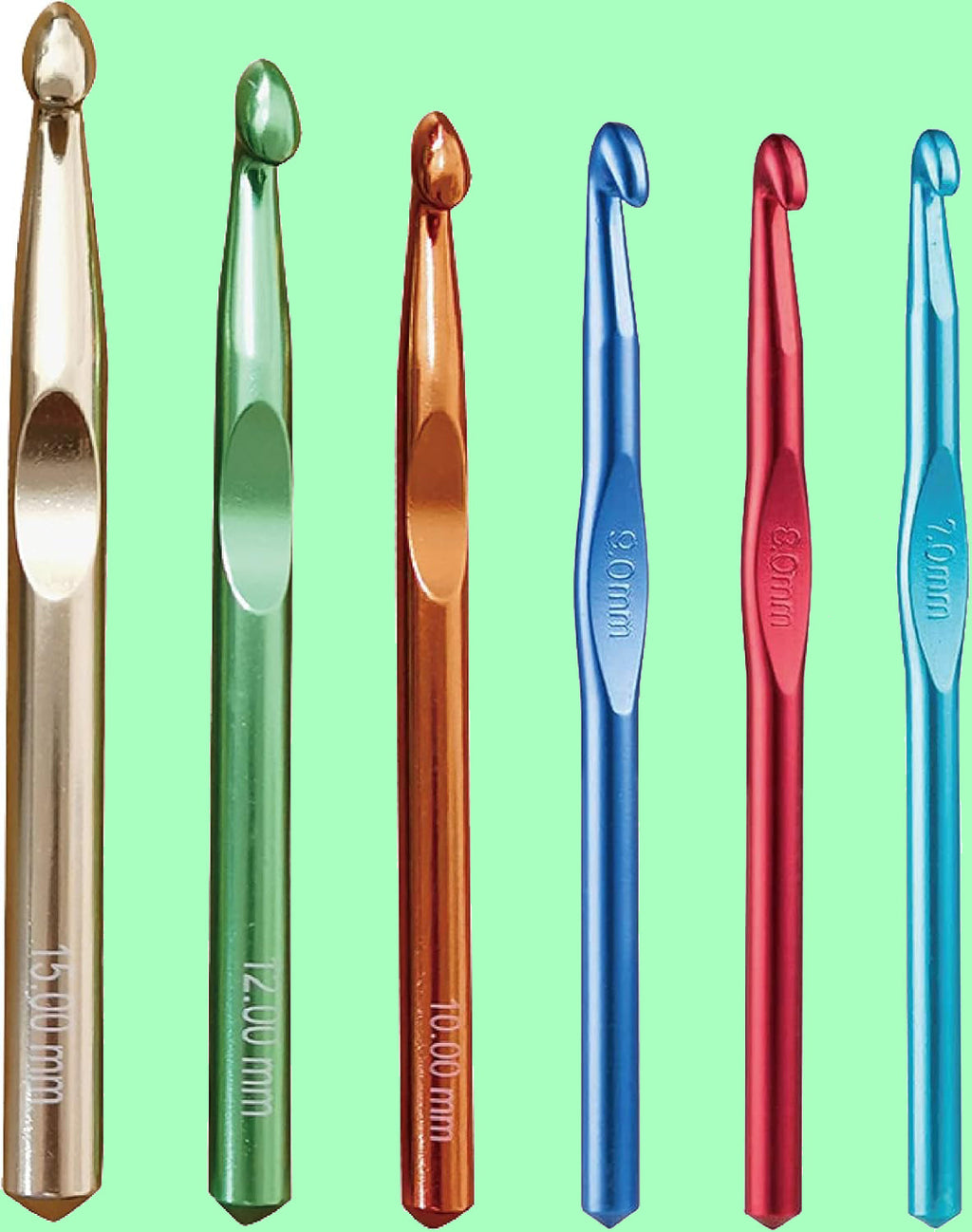 Yarniss Tunisian Crochet Hook Set – 3 mm-10 mm Interchangeable