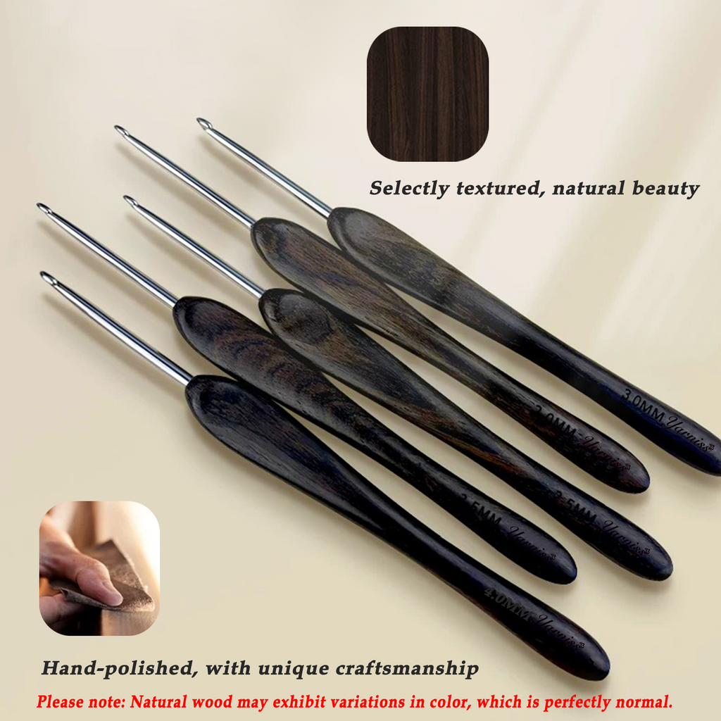 Yarniss 2.0 mm-5.0 mm Ergonomic Crochet Hook, Hand-Polished Crochet Hook, Suitable for Beginners and Experienced Enthusiasts