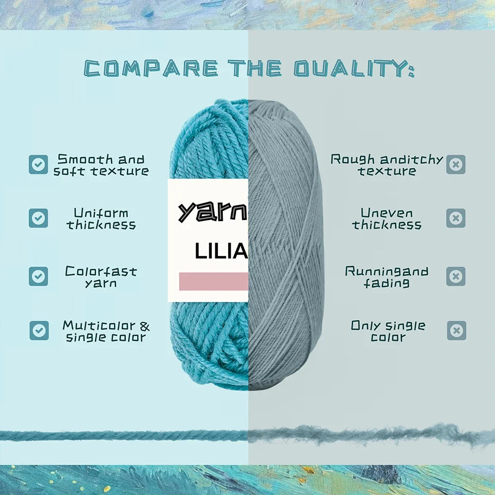 Yarniss Crochet Kit for Beginners,Crochet Kits with 1120 Yards Crochet Yarn Balls and 14 PCS Crochet Hooks Set Travel Knitting Crochet Supplies