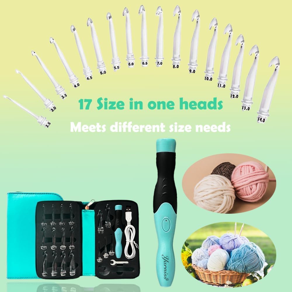 Yarniss Lighted Crochet Hook – LED Tip & USB Recharge