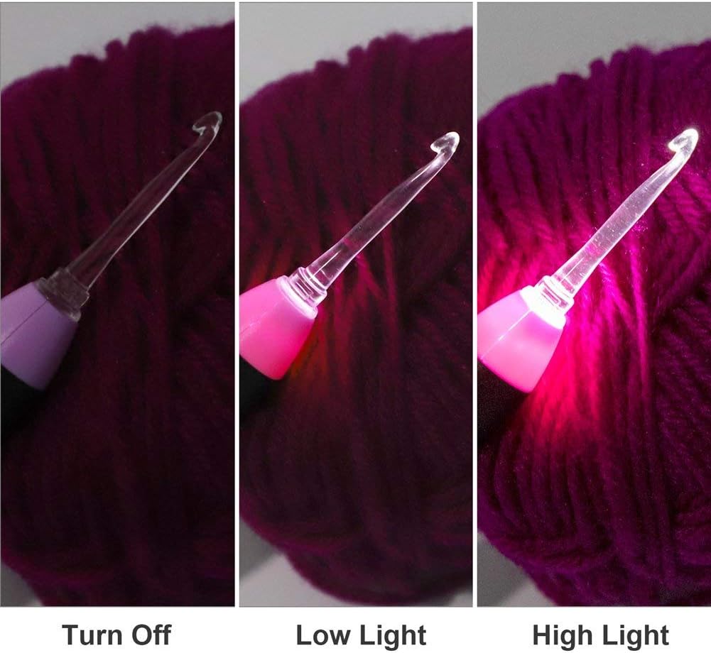 Yarniss Lighted Crochet Hook – LED Tip & USB Recharge