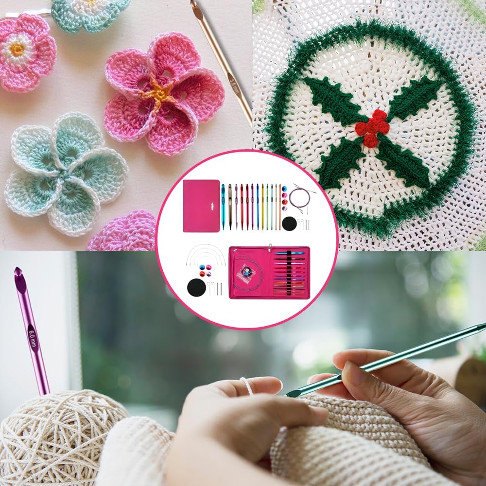 Yarniss Tunisian Crochet Hook Set – 3 mm-10 mm Interchangeable