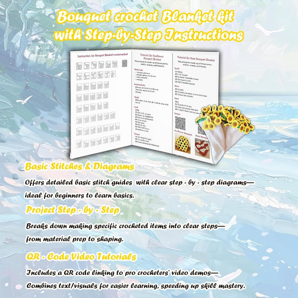 Yarniss Sunflower Blanket Material Package – Crochet Kit
